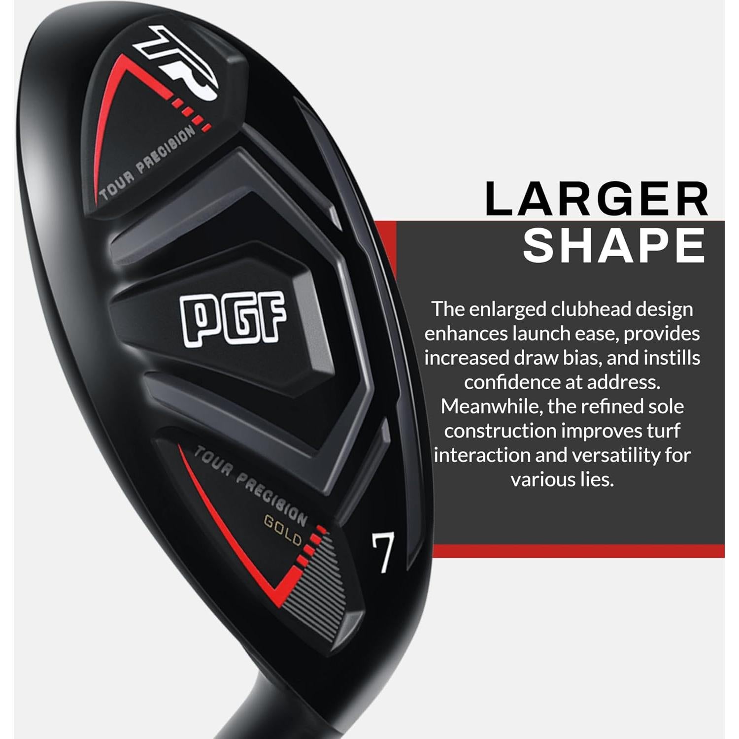 Híbrido de Golf PGF GCWarehouse #5 24° Regular Derecha