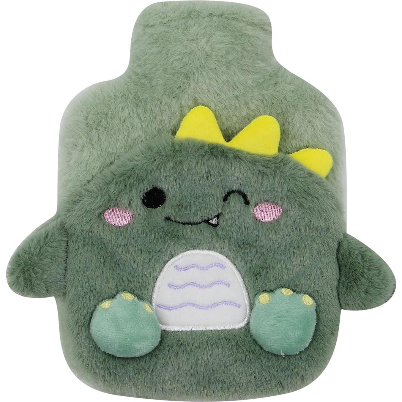 Botella de Agua Caliente MOSSTYYUS Dinosaurio 400 ML con Funda