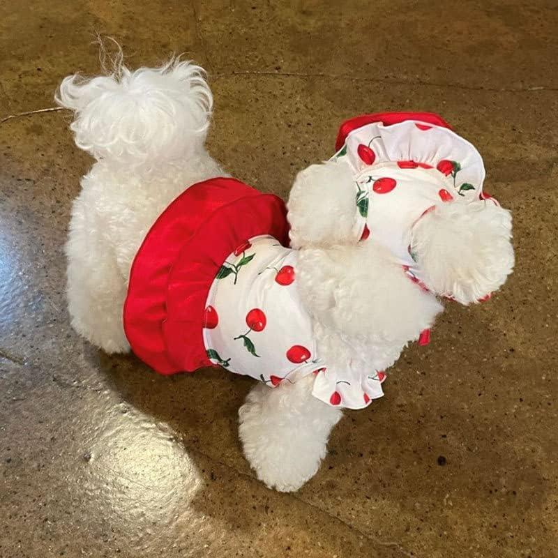 Bañador para Perro IMDOUBLEDOU Pequeño Cereza con Sombrero