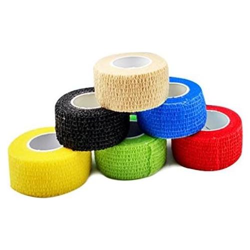 Cinta Médica Autoadherente FOU 1" x 4.57m Multicolor Paquete de 6