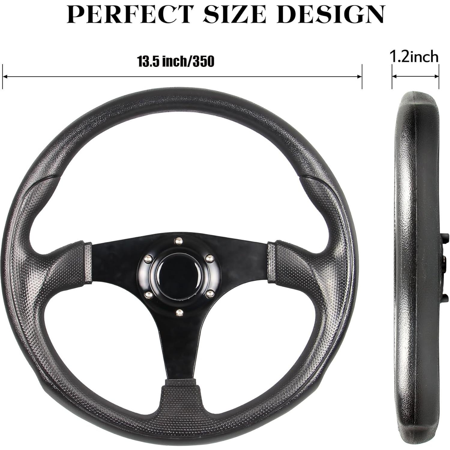 Volante de Carreras Spaorcco 35cm Universal de Cuero PU