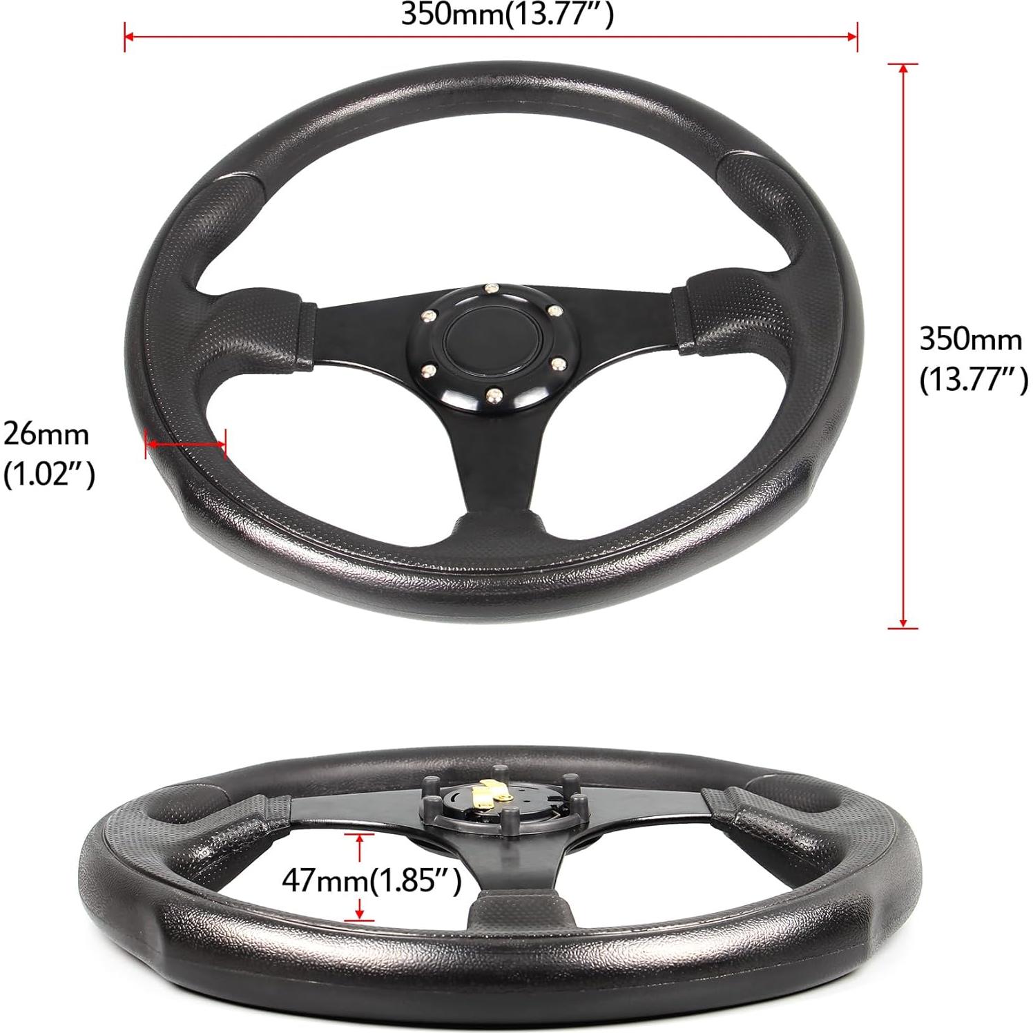 Volante de Carreras Spaorcco 35cm Universal de Cuero PU
