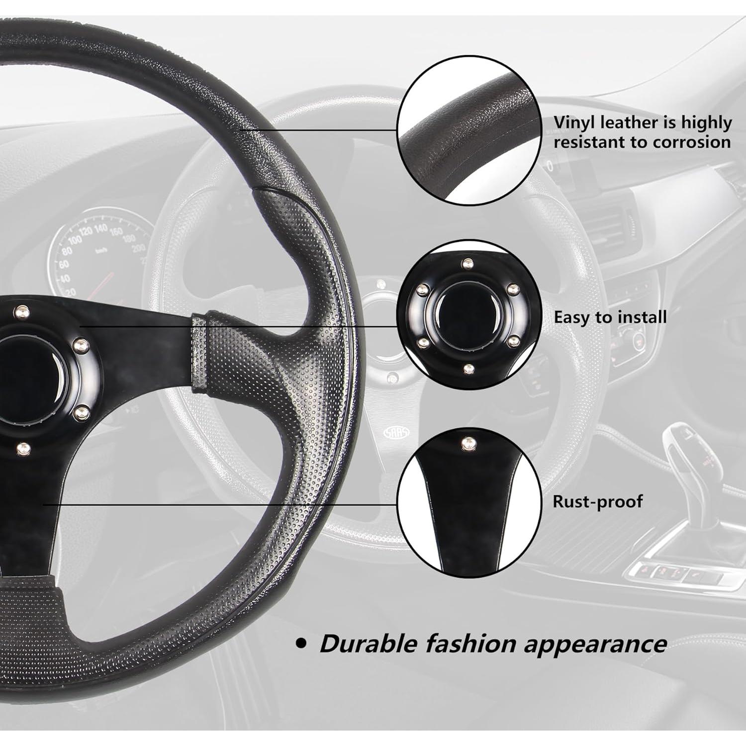 Volante de Carreras Spaorcco 35cm Universal de Cuero PU