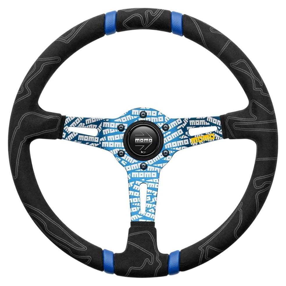 Volante MOMO Motorsport Ultra Street 350mm Microfibra Azul