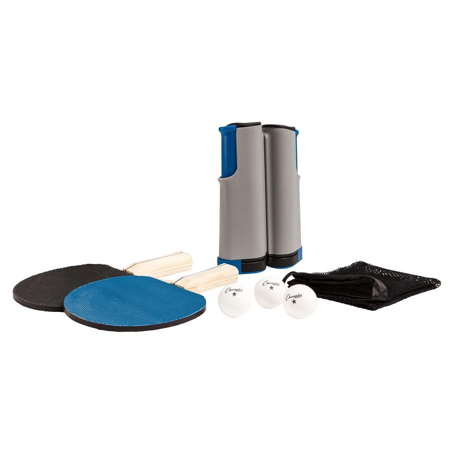 Set de Tenis de Mesa Champion Sports Anywhere, 2 Palas y Red