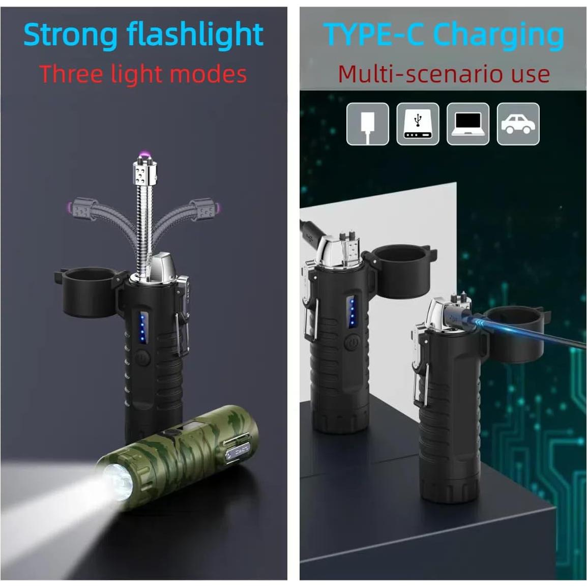 Encendedor Eléctrico NINSI F51 USB C Resistente al Agua