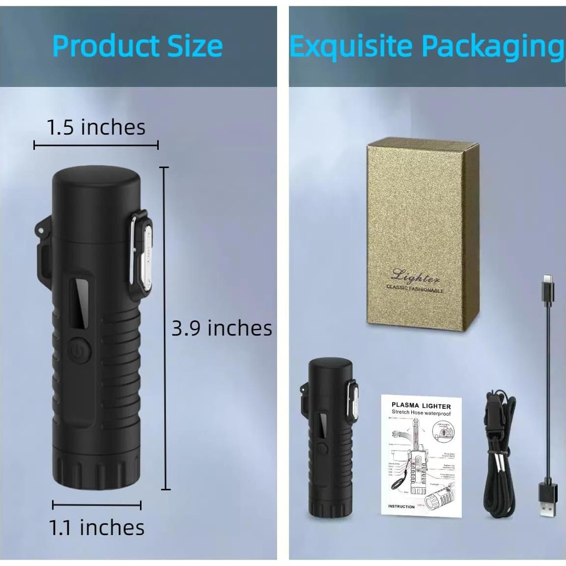 Encendedor Eléctrico NINSI F51 USB C Resistente al Agua