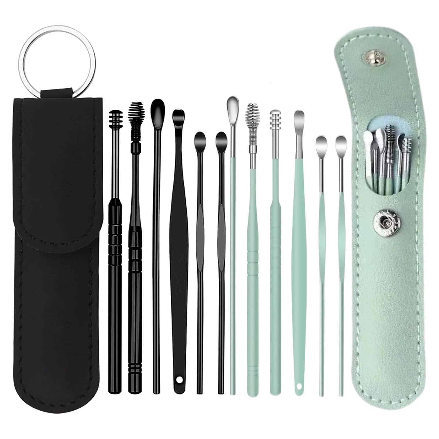 Kit de Limpieza de Oídos Voitead 12 Piezas Acero Inoxidable