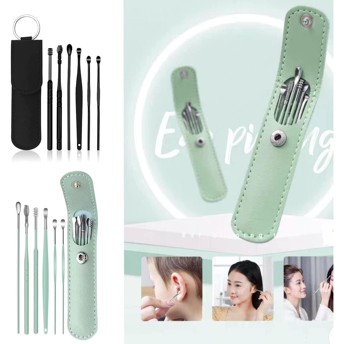 Kit de Limpieza de Oídos Voitead 12 Piezas Acero Inoxidable