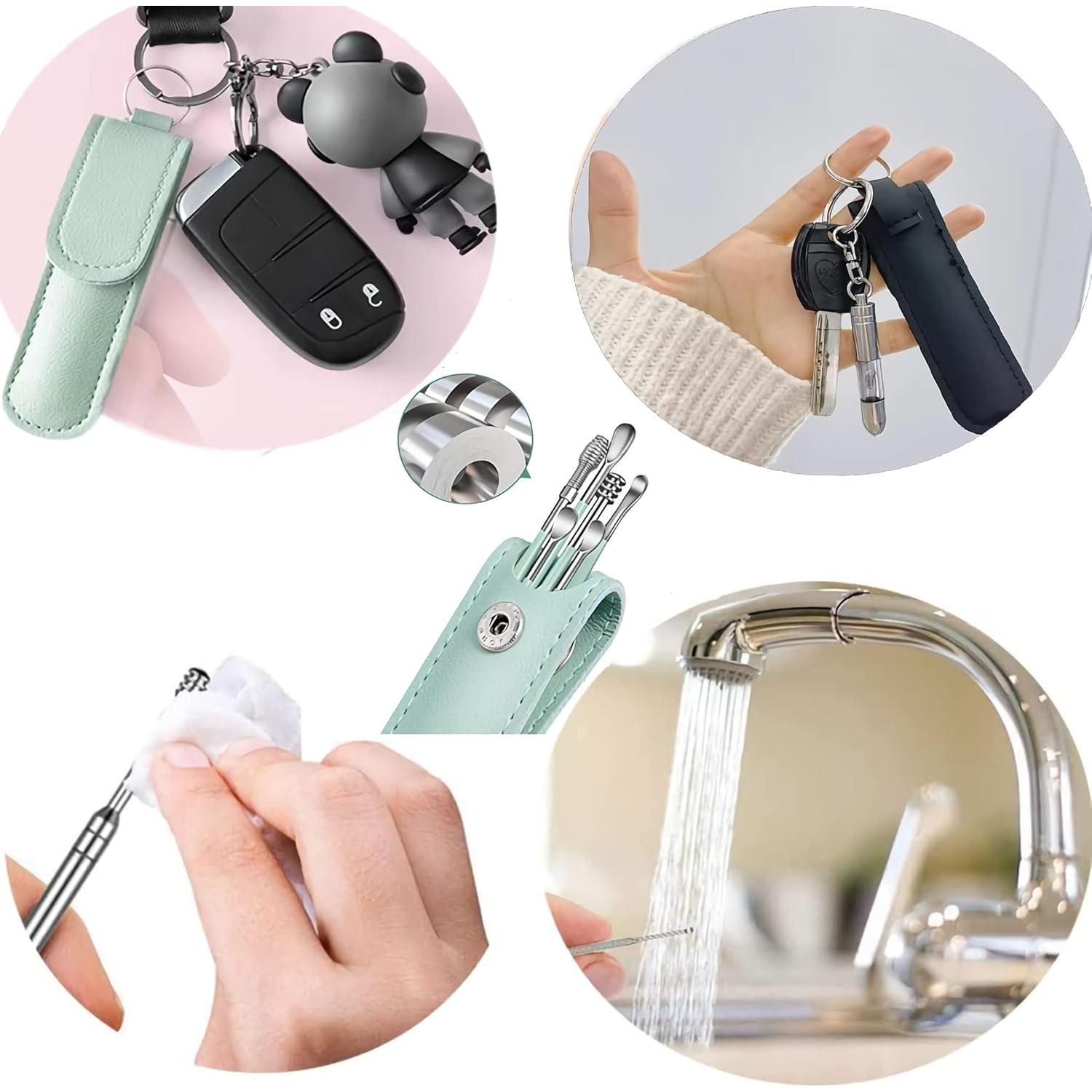 Kit de Limpieza de Oídos Voitead 12 Piezas Acero Inoxidable