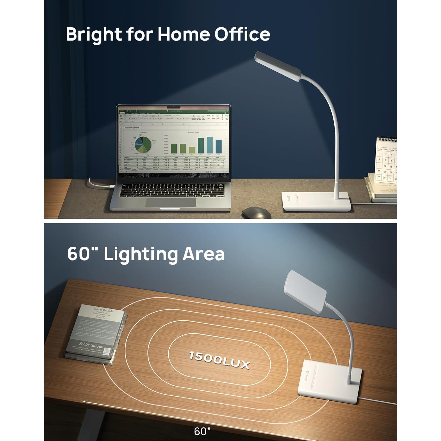 Lámpara de Escritorio LED TROND Regulable 10W 900 Lúmenes