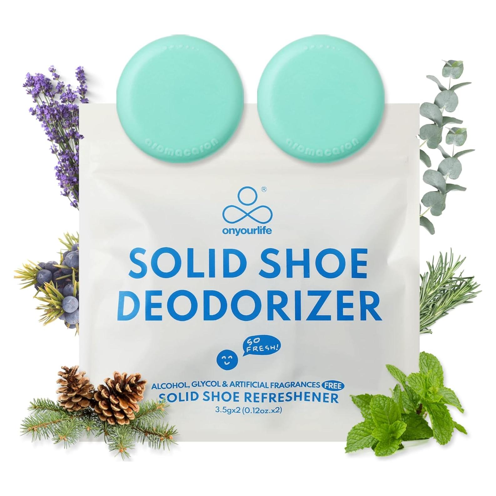 Bolas Desodorantes Naturales OnYourLife - Eliminador de Olores para Zapatos, 2 Piezas