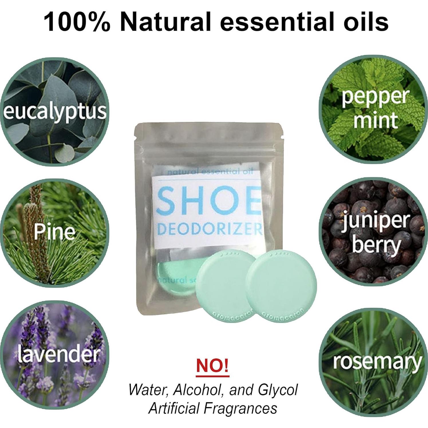 Bolas Desodorantes Naturales OnYourLife - Eliminador de Olores para Zapatos, 2 Piezas