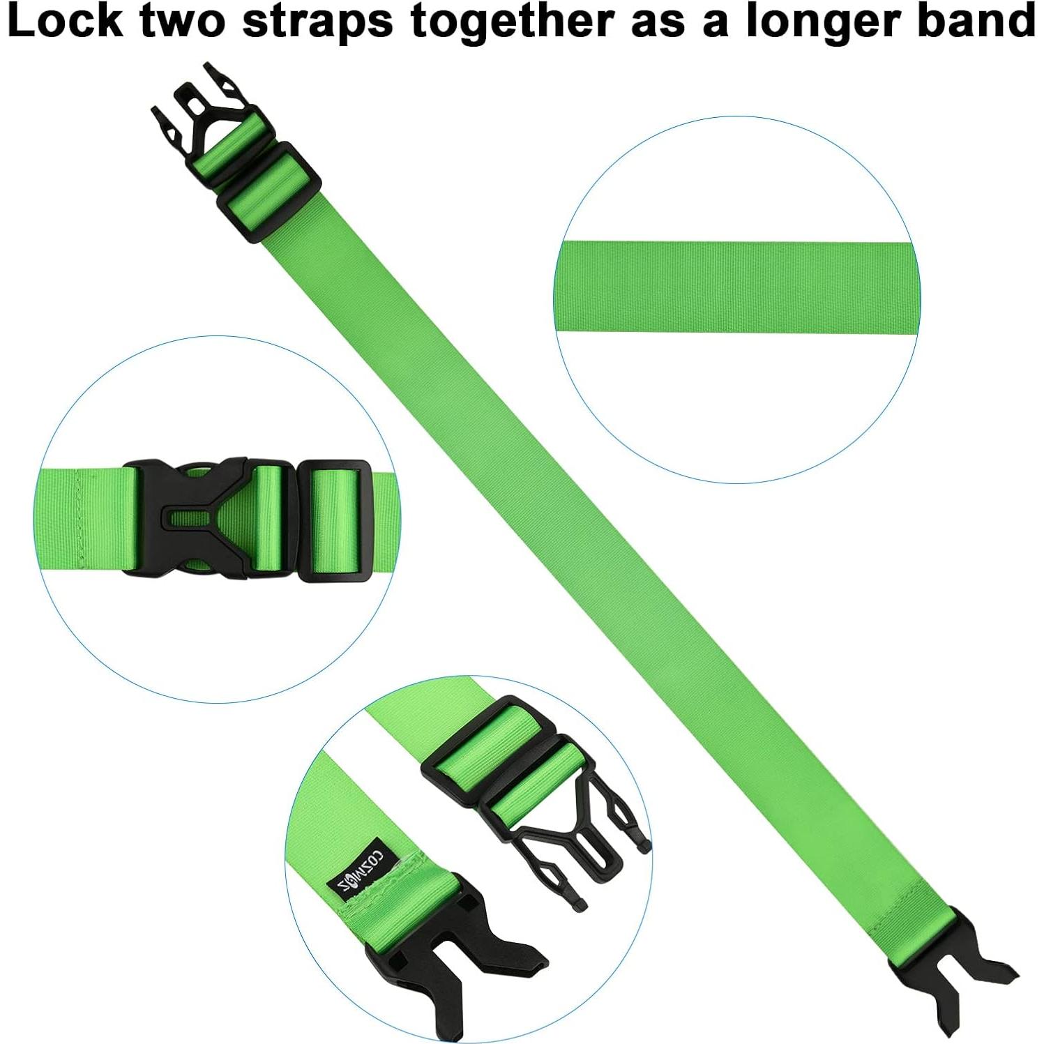 Correa de Equipaje Nylon Cosmos TRL-LUG-STRAP-ADJ Verde