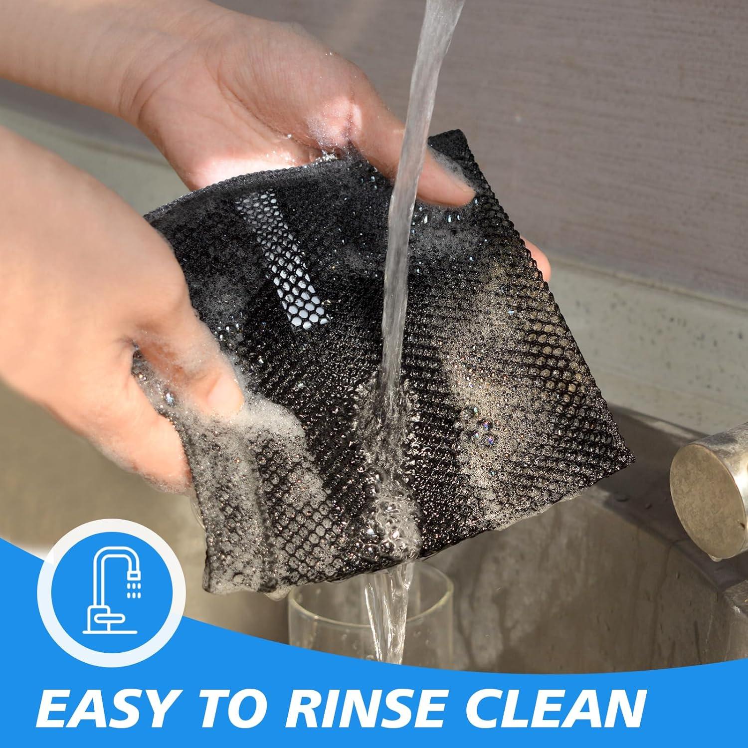 Paños de Cocina SUNLAND 6 Unidades 30x30cm Malla Doble Capa