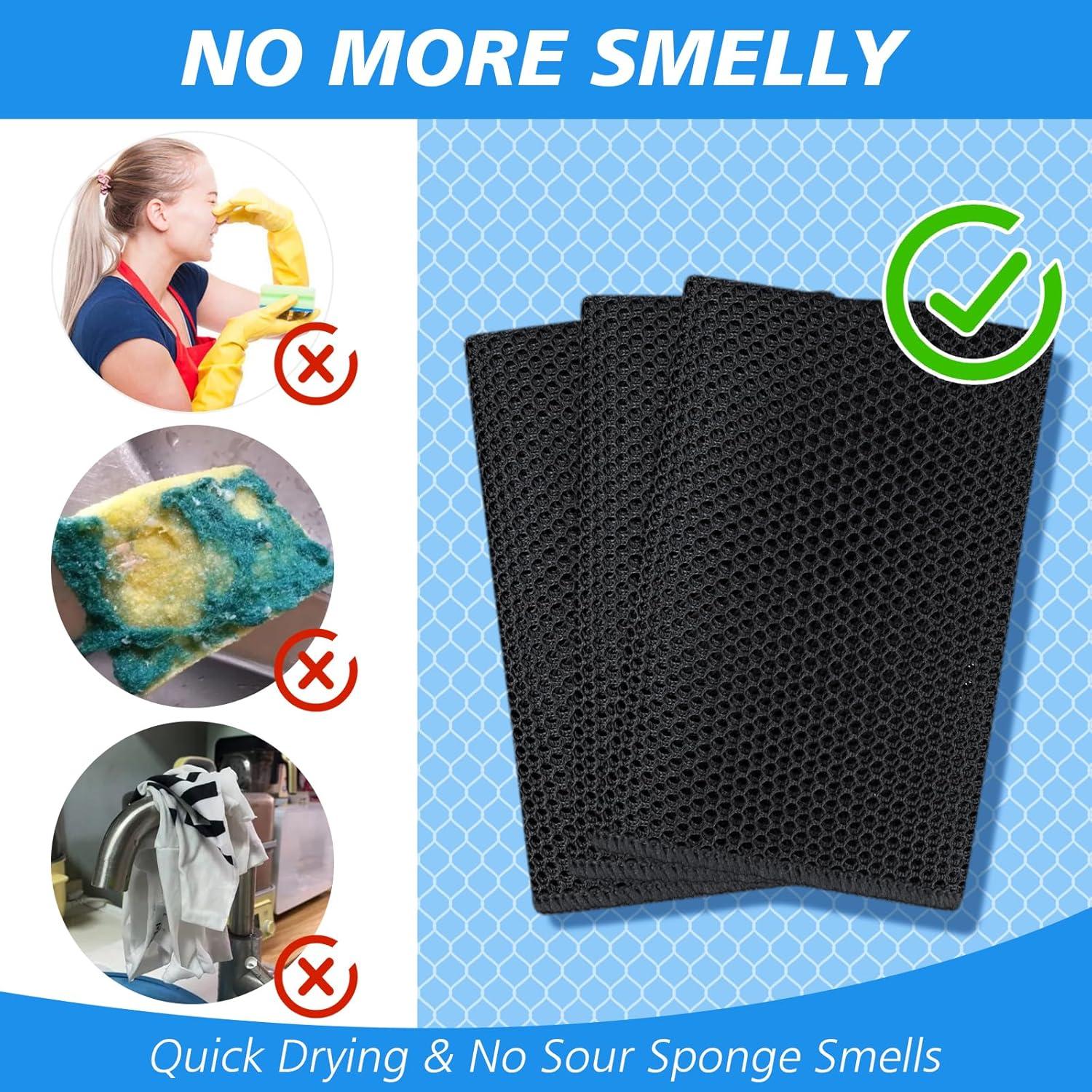 Paños de Cocina SUNLAND 6 Unidades 30x30cm Malla Doble Capa