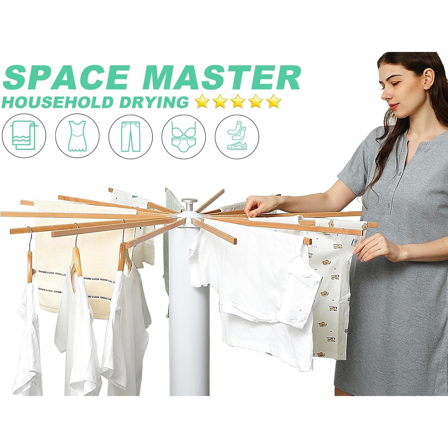 Soporte de Secado de Ropa Tripode SKIKEN Expandible 16 Varillas