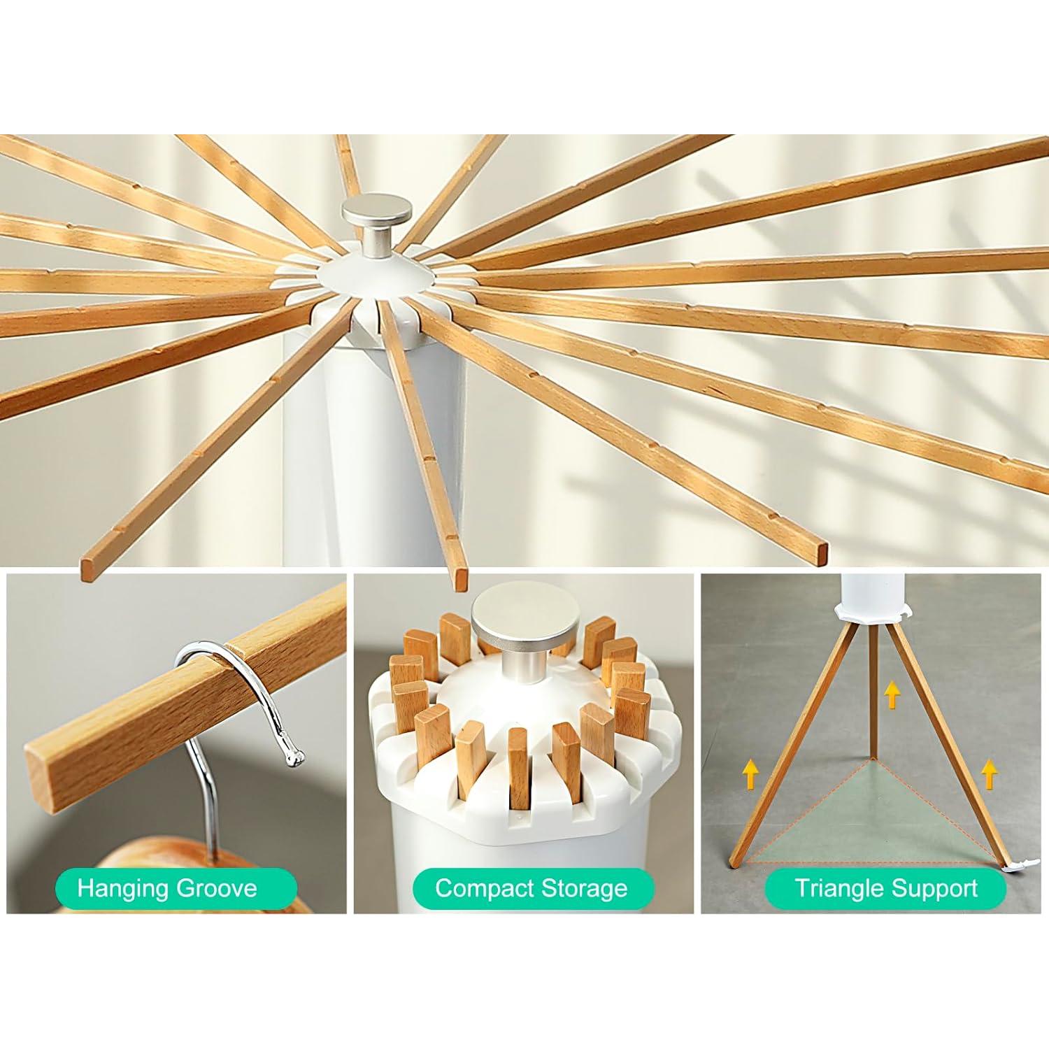 Soporte de Secado de Ropa Tripode SKIKEN Expandible 16 Varillas