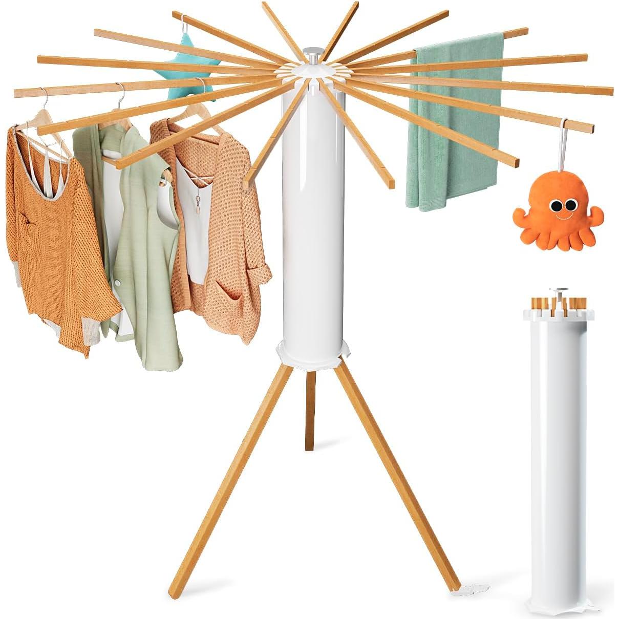 Soporte de Secado de Ropa Tripode SKIKEN Expandible 16 Varillas