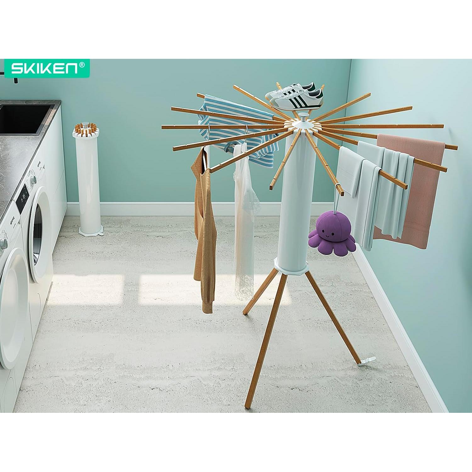 Soporte de Secado de Ropa Tripode SKIKEN Expandible 16 Varillas