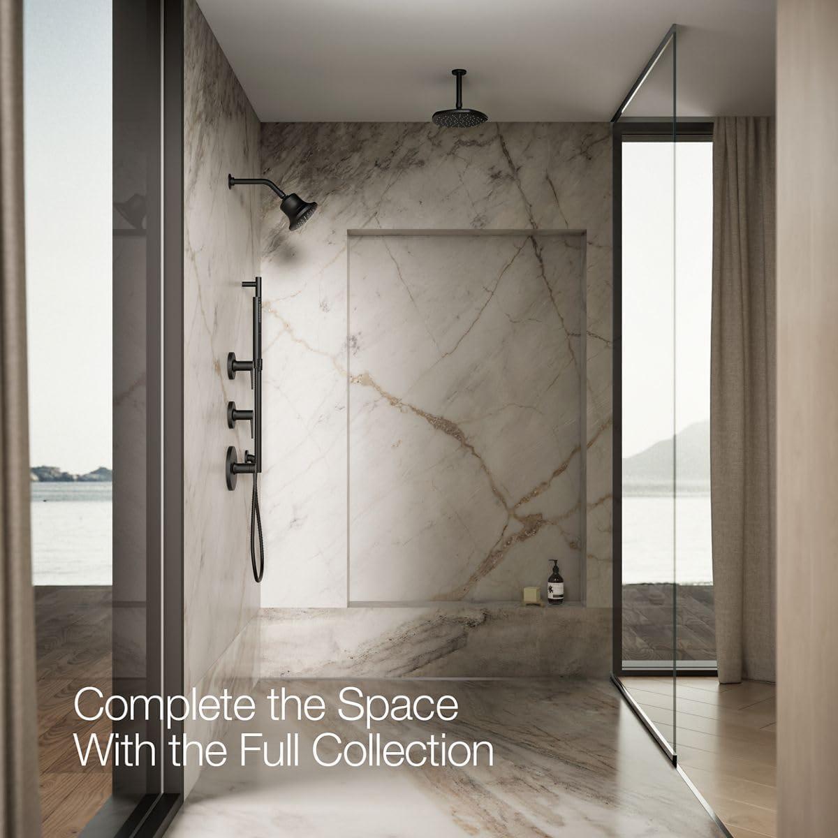 Cabezal de Ducha Filtrado KOHLER Cinq 1.75 GPM Negro Mate