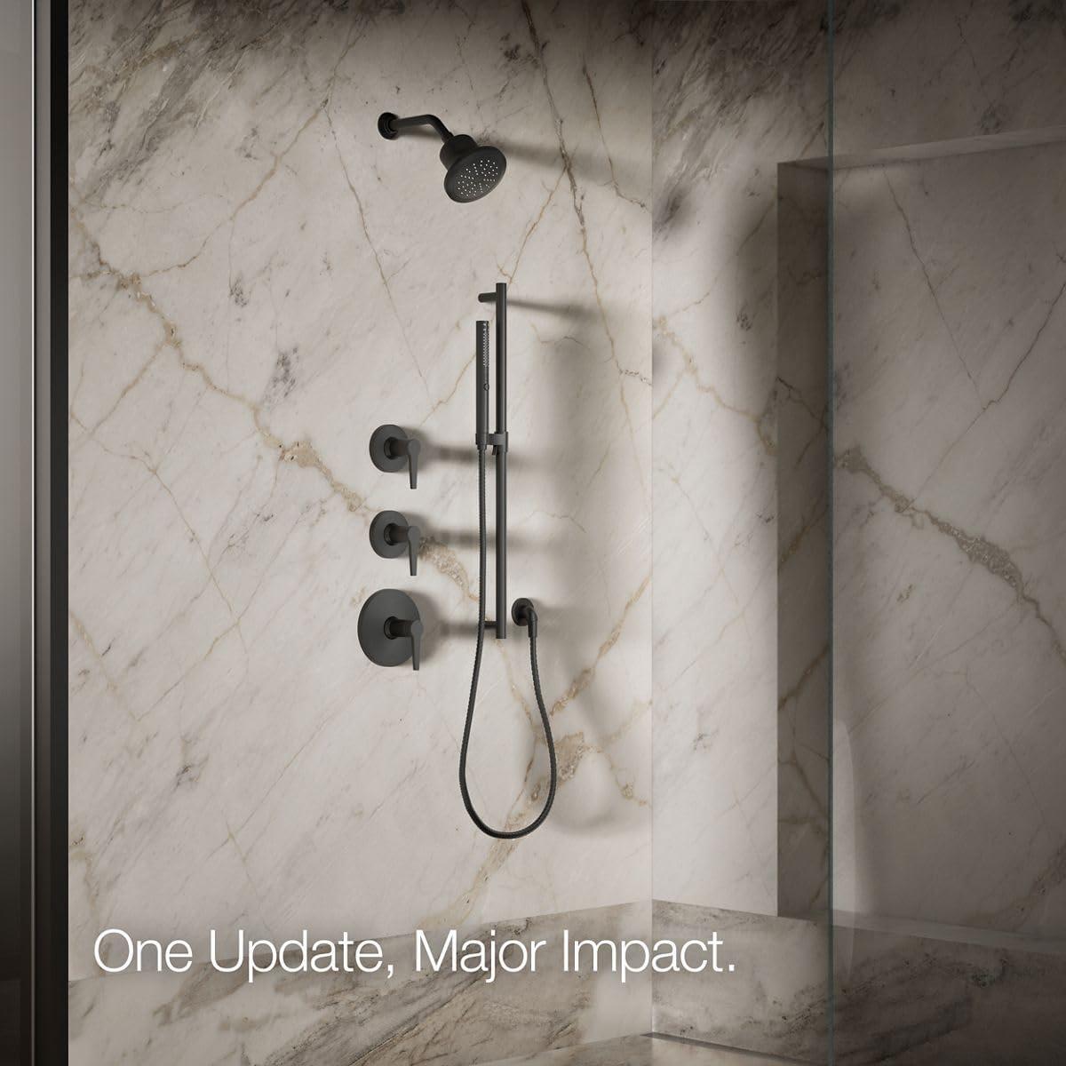 Cabezal de Ducha Filtrado KOHLER Cinq 1.75 GPM Negro Mate