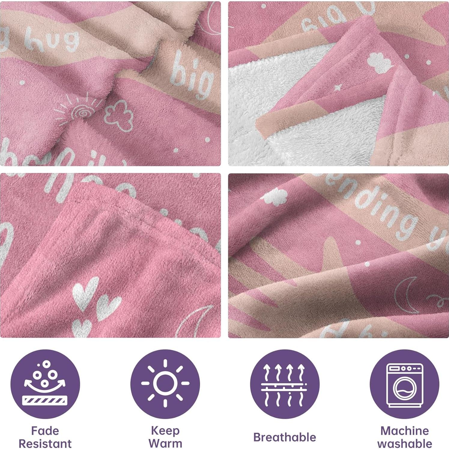 Manta de Abrazo Afterprints Rosa 1.81 kg 50 x 60 cm