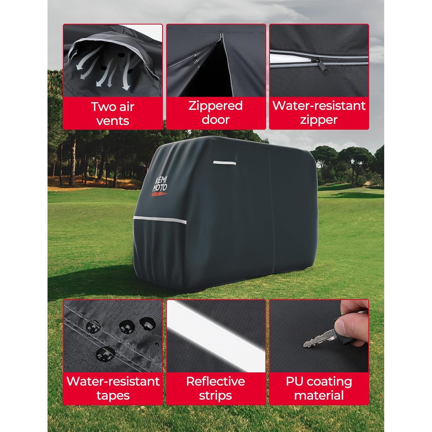 Cubierta para Carro de Golf KEMIMOTO 2-4 Pasajeros Impermeable