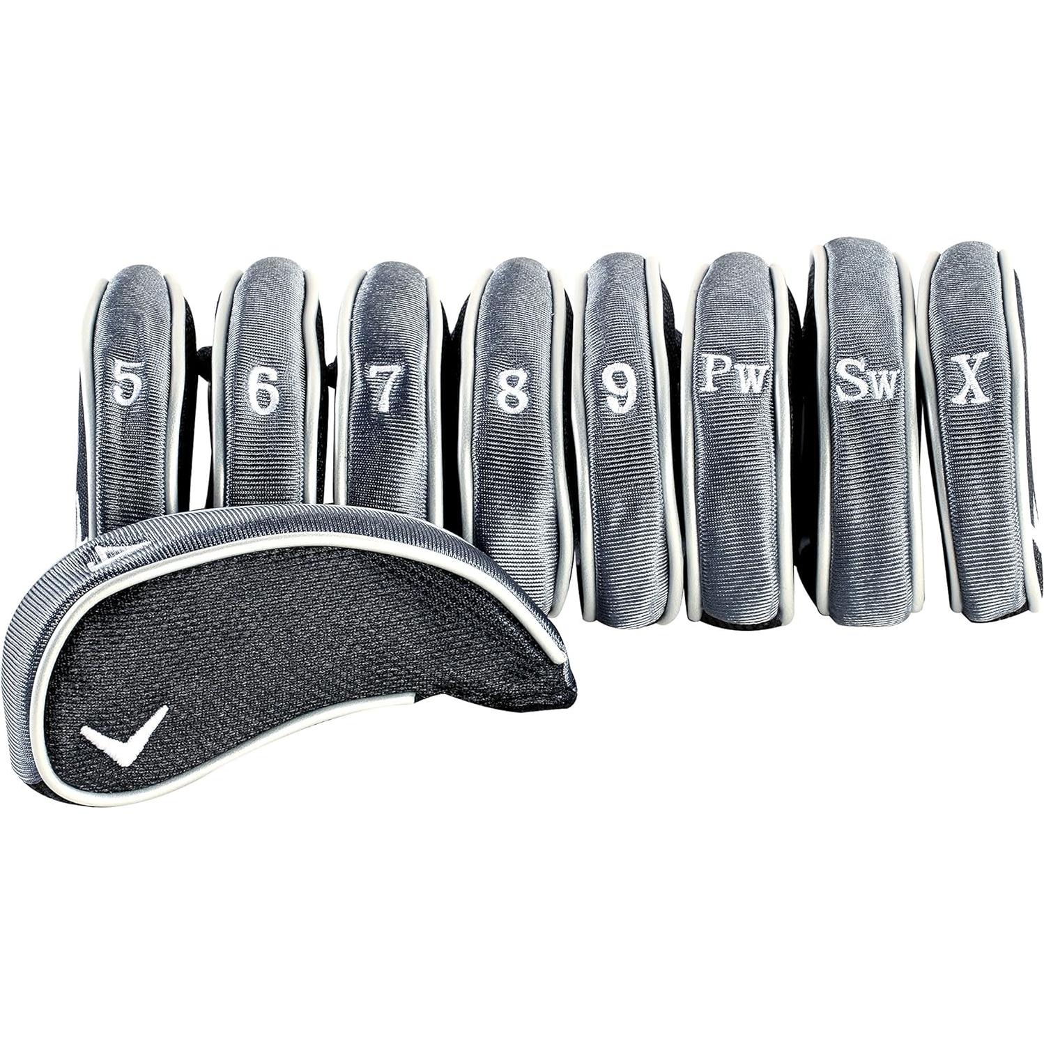 Cubiertas de Cabeza de Hierro Callaway 9 piezas Gris
