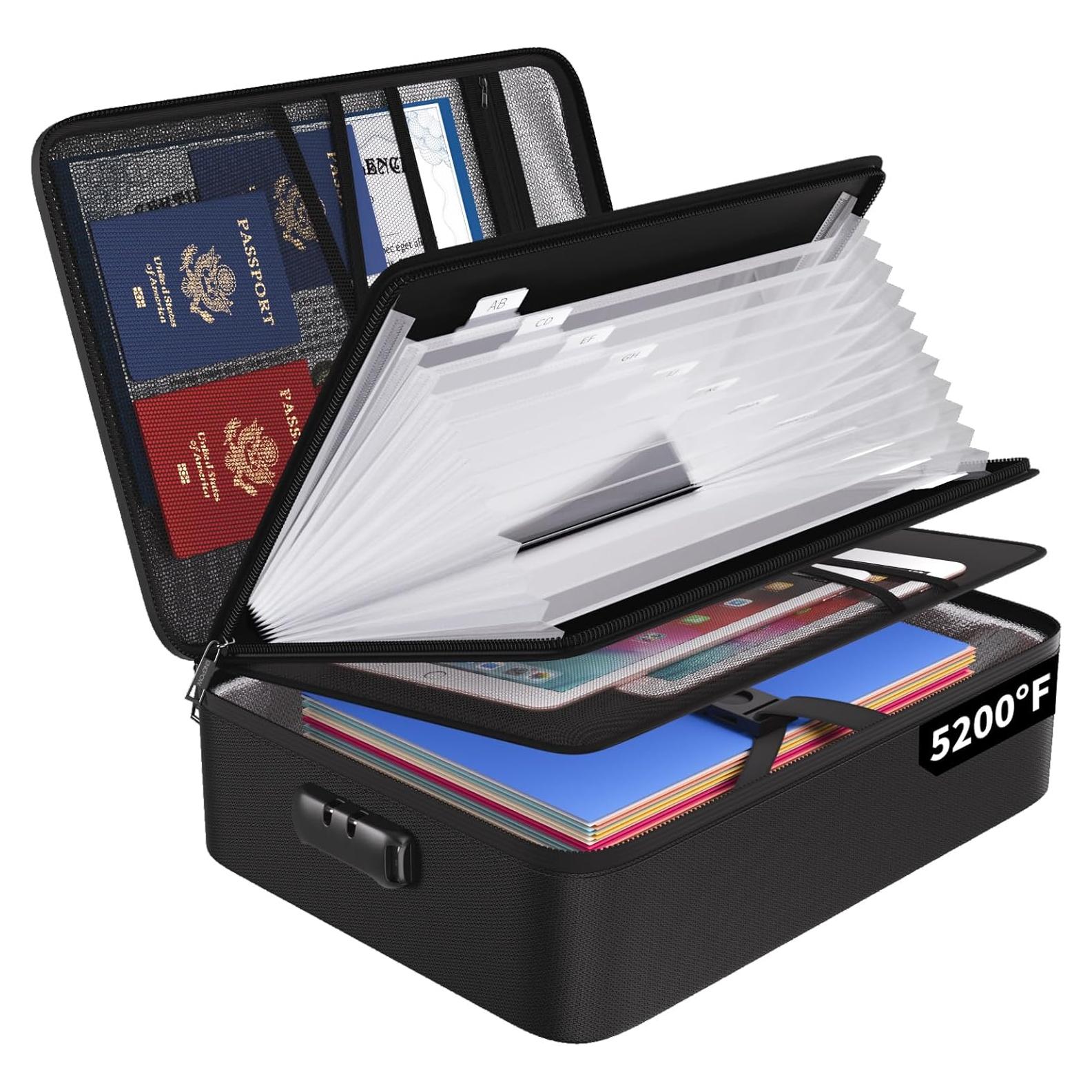 Bolsa Organizadora de Archivos ENGPOW Ignífuga 13 Bolsillos