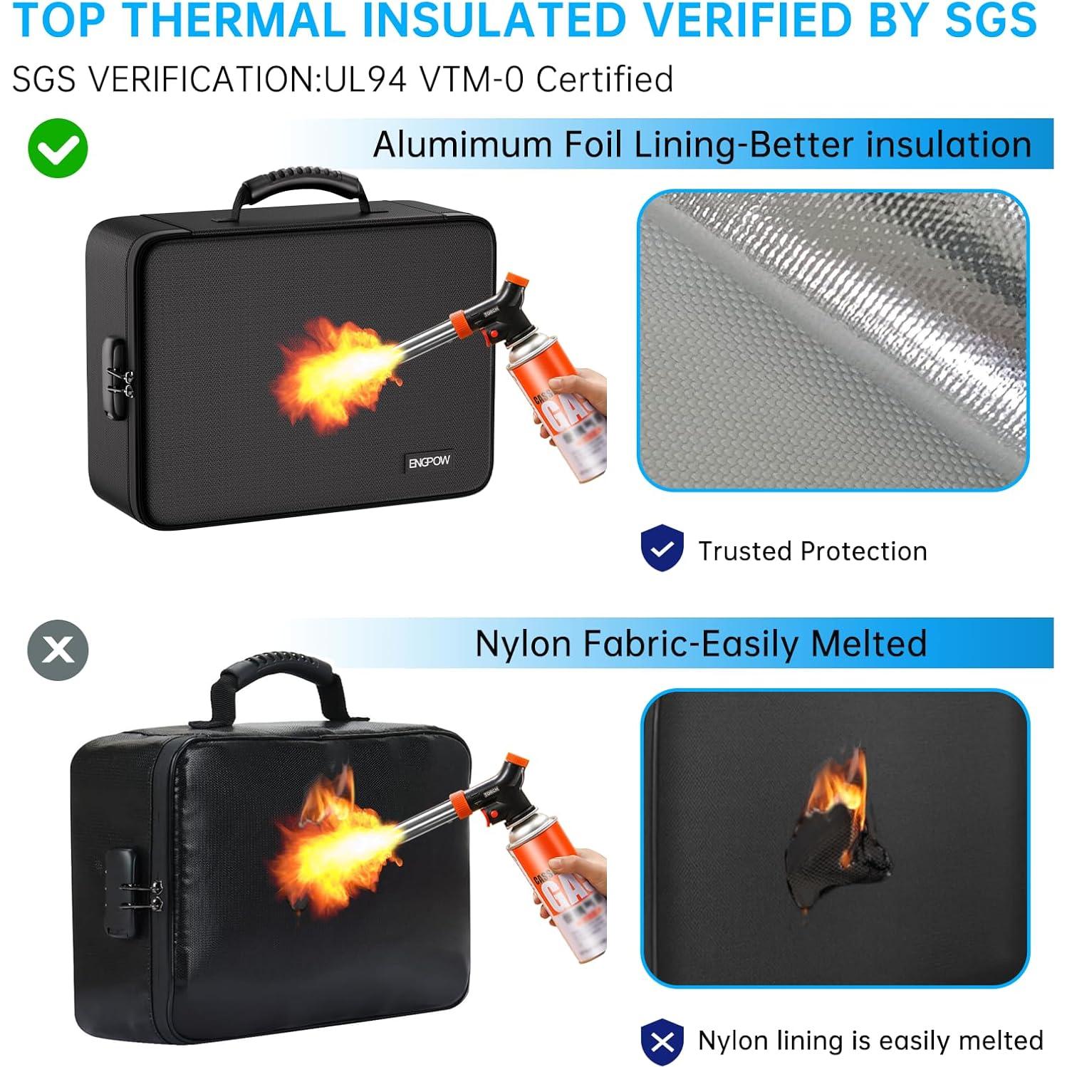 Bolsa Organizadora de Archivos ENGPOW Ignífuga 13 Bolsillos