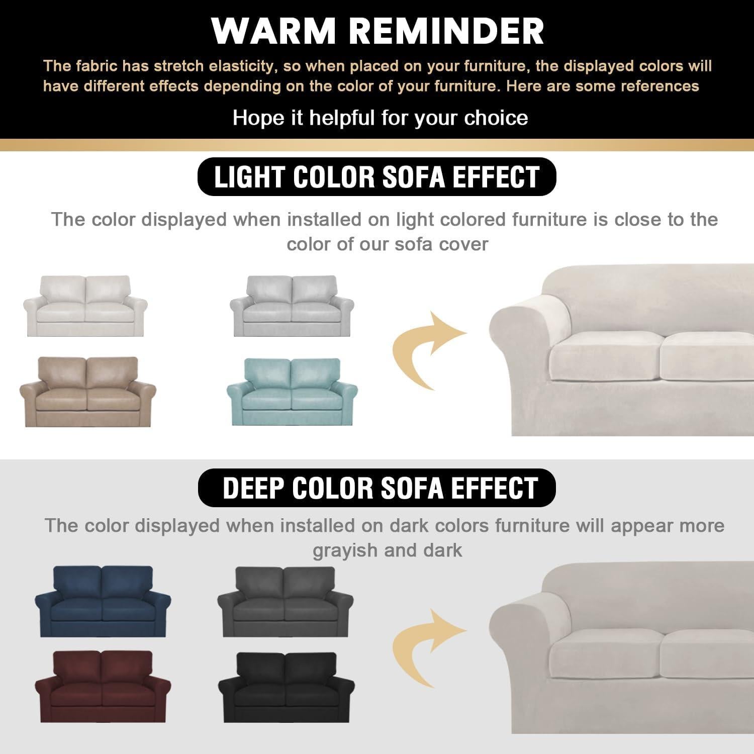 Cubierta de Terciopelo PrinceDeco para Sofá 2 Cojines 3 Pzas