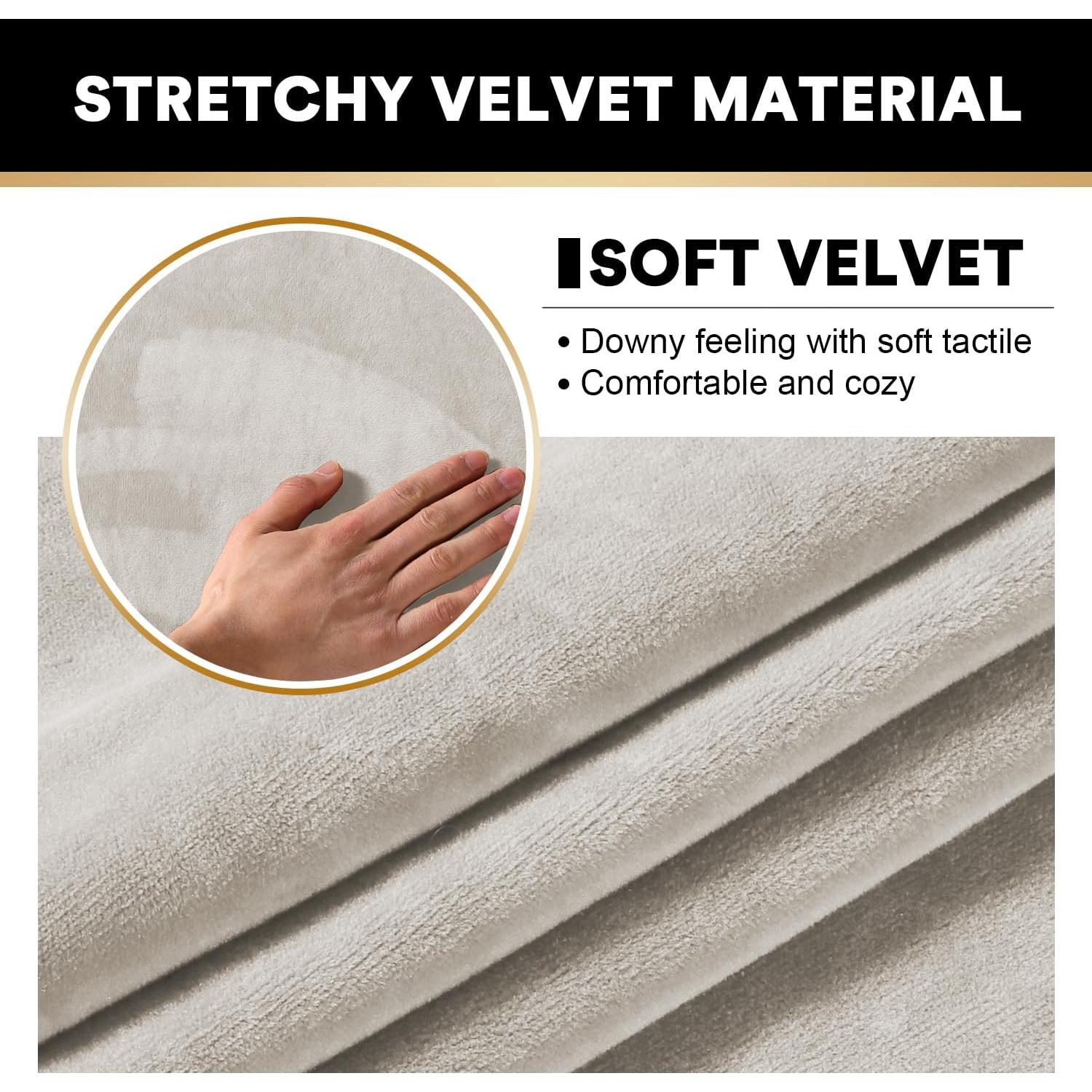 Cubierta de Terciopelo PrinceDeco para Sofá 2 Cojines 3 Pzas