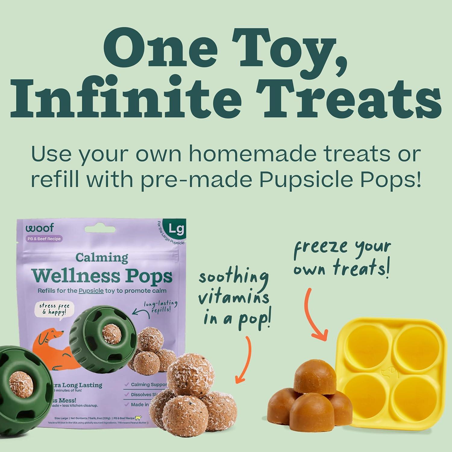 Juguete Interactivo WOOF Pupsicle Grande para Perros