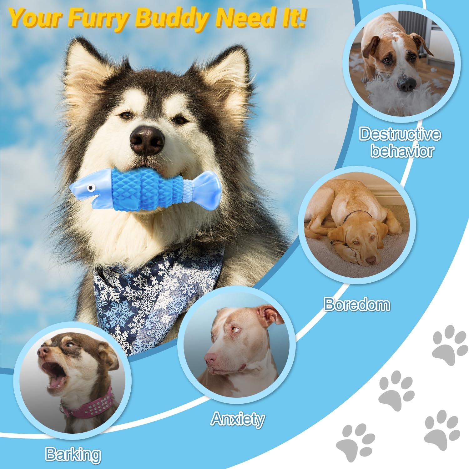 Juguete para Perros WinTour Tiburón Azul Masticable 20-36 kg