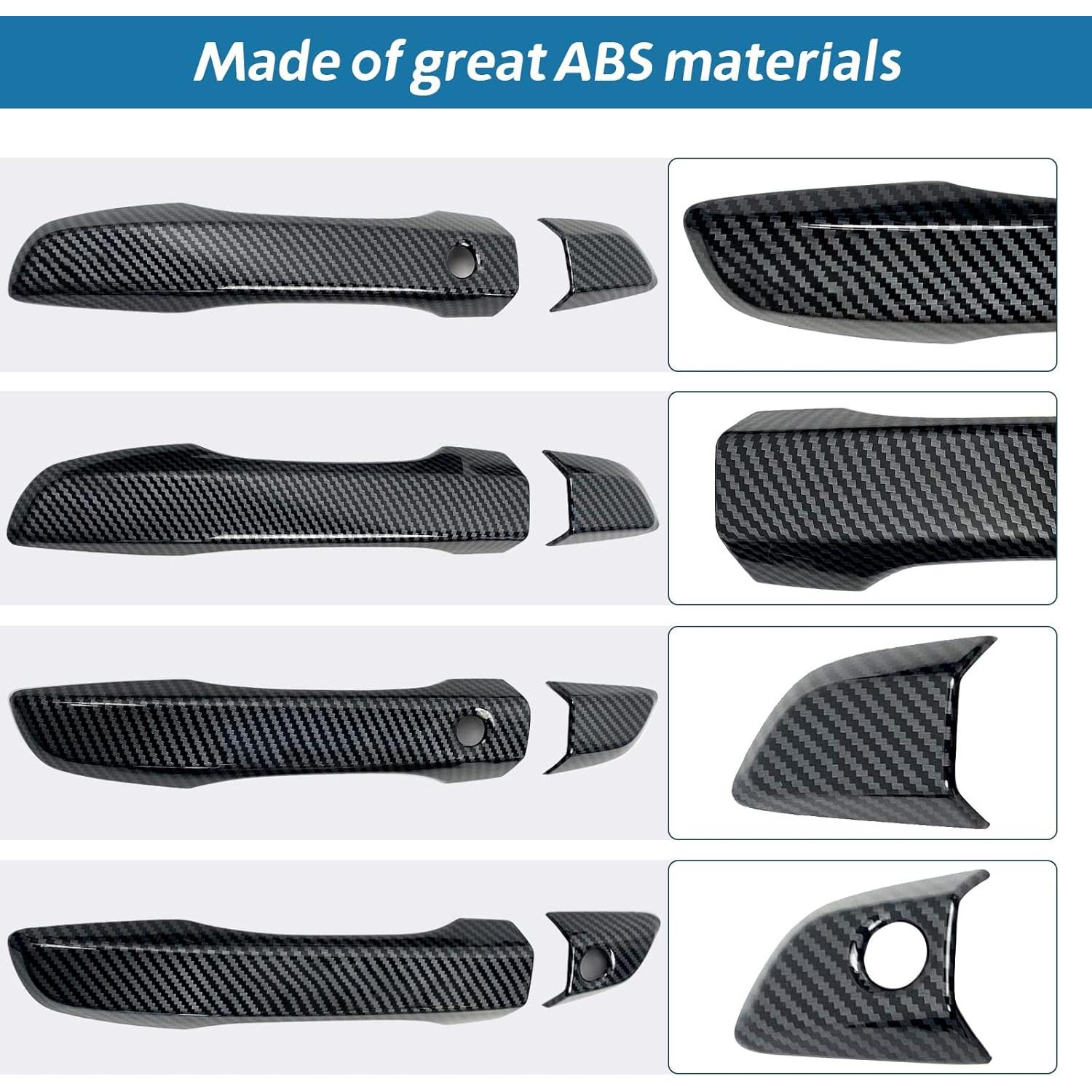 Cubierta de Manija de Puerta Honda Civic 10ª Gen 2016-2021 Fibra de Carbono