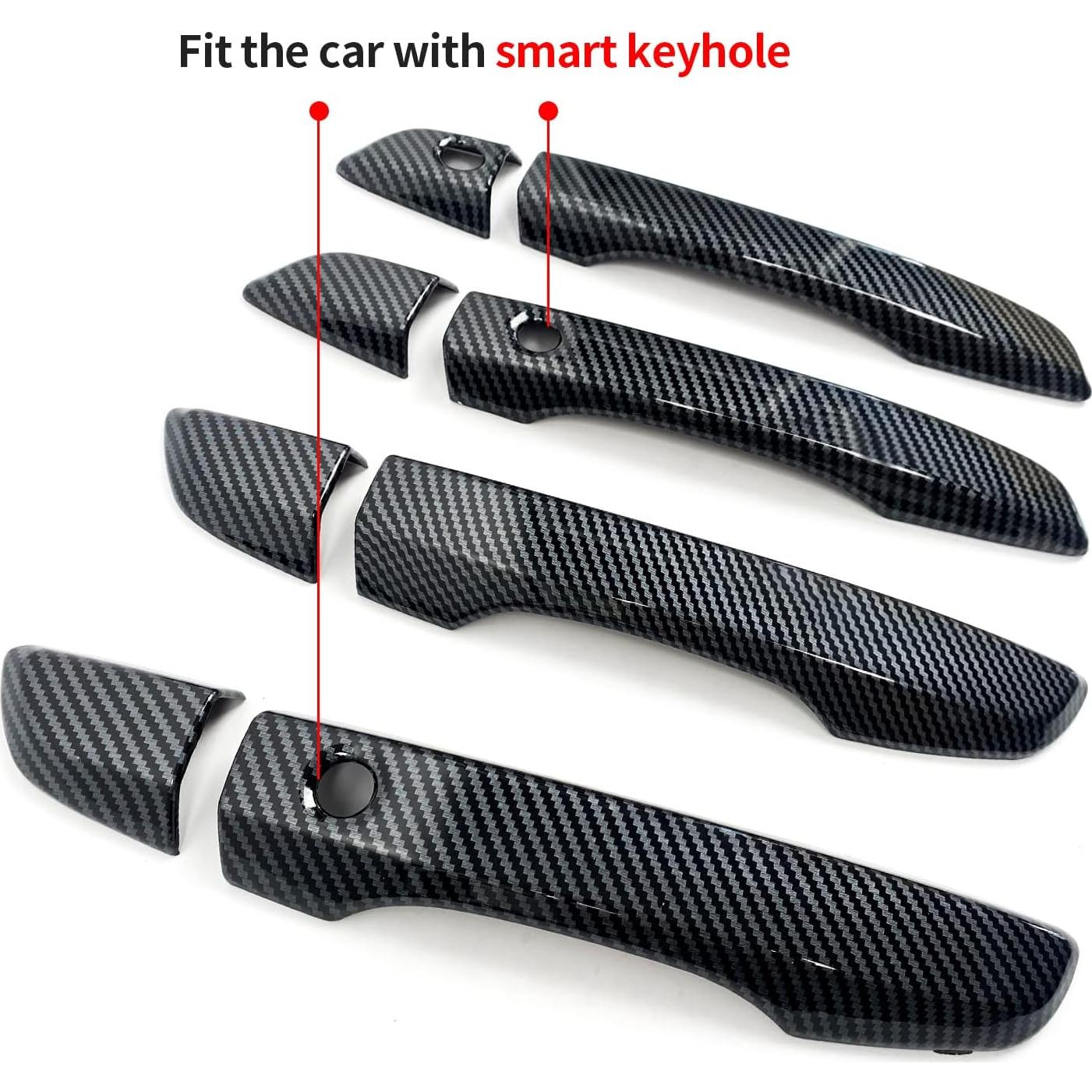 Cubierta de Manija de Puerta Honda Civic 10ª Gen 2016-2021 Fibra de Carbono