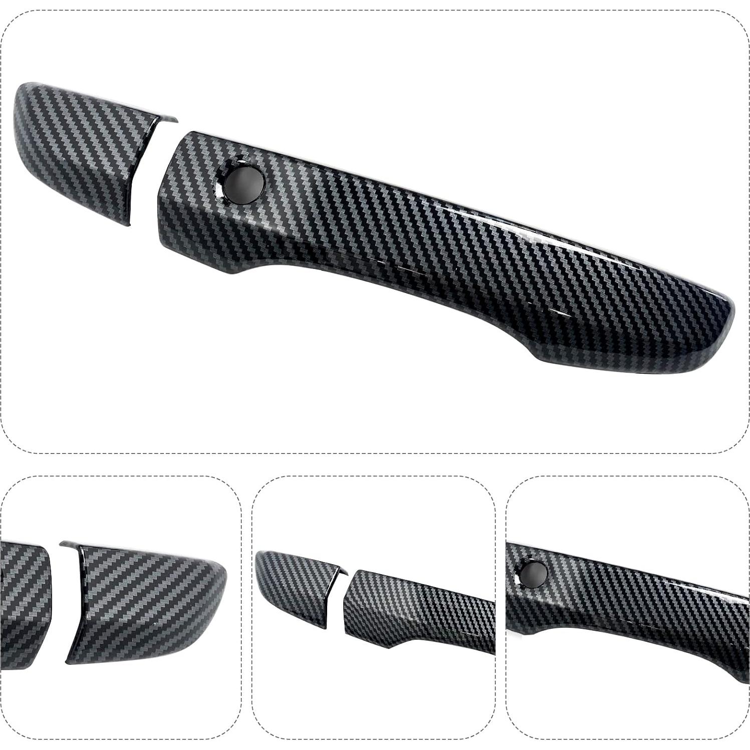 Cubierta de Manija de Puerta Honda Civic 10ª Gen 2016-2021 Fibra de Carbono