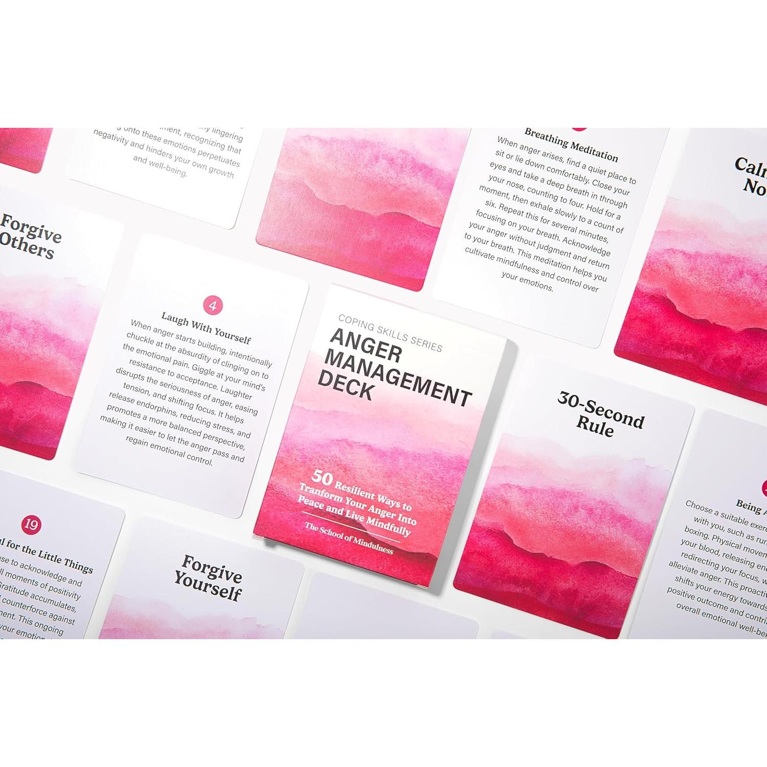 Baraja de Mindfulness Camelback - Manejo de la Ira 50 cartas