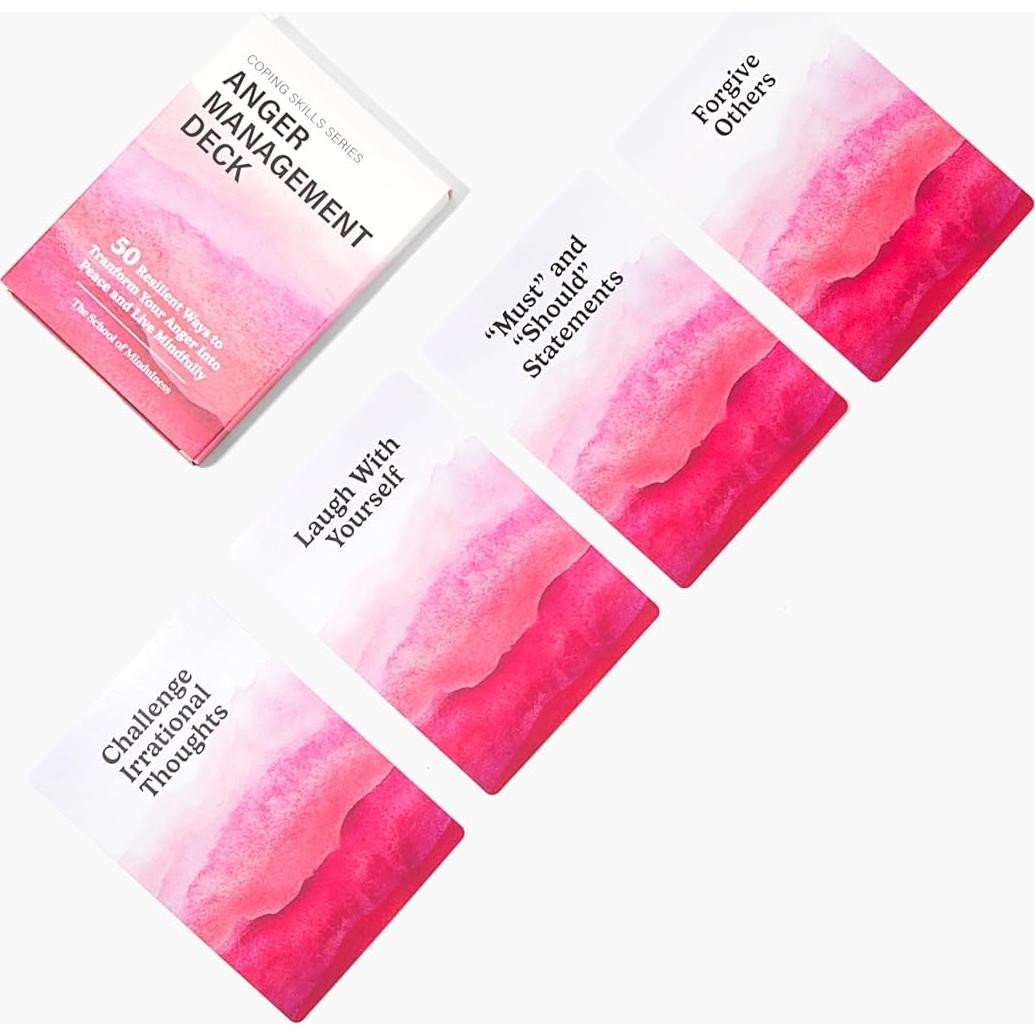 Baraja de Mindfulness Camelback - Manejo de la Ira 50 cartas