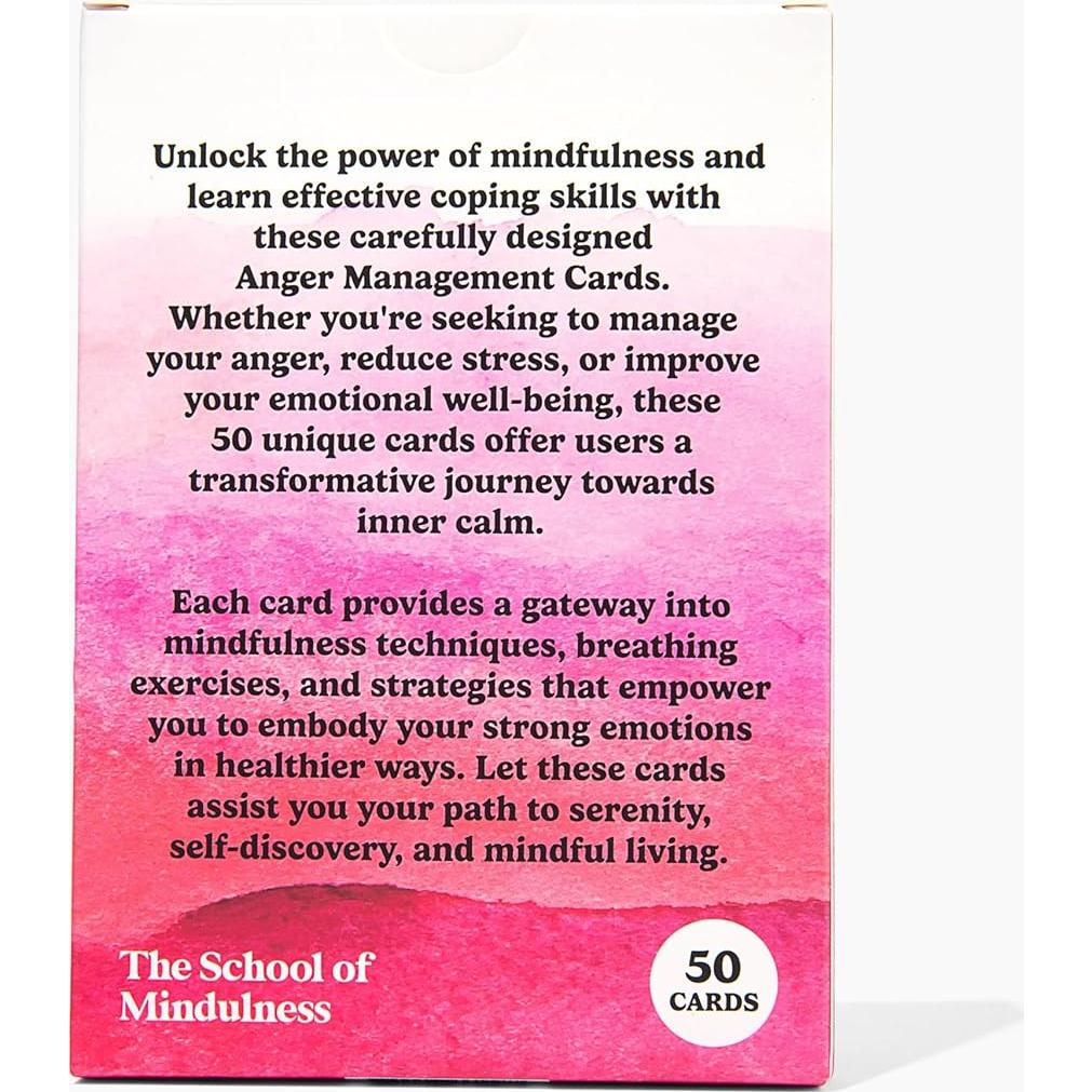 Baraja de Mindfulness Camelback - Manejo de la Ira 50 cartas