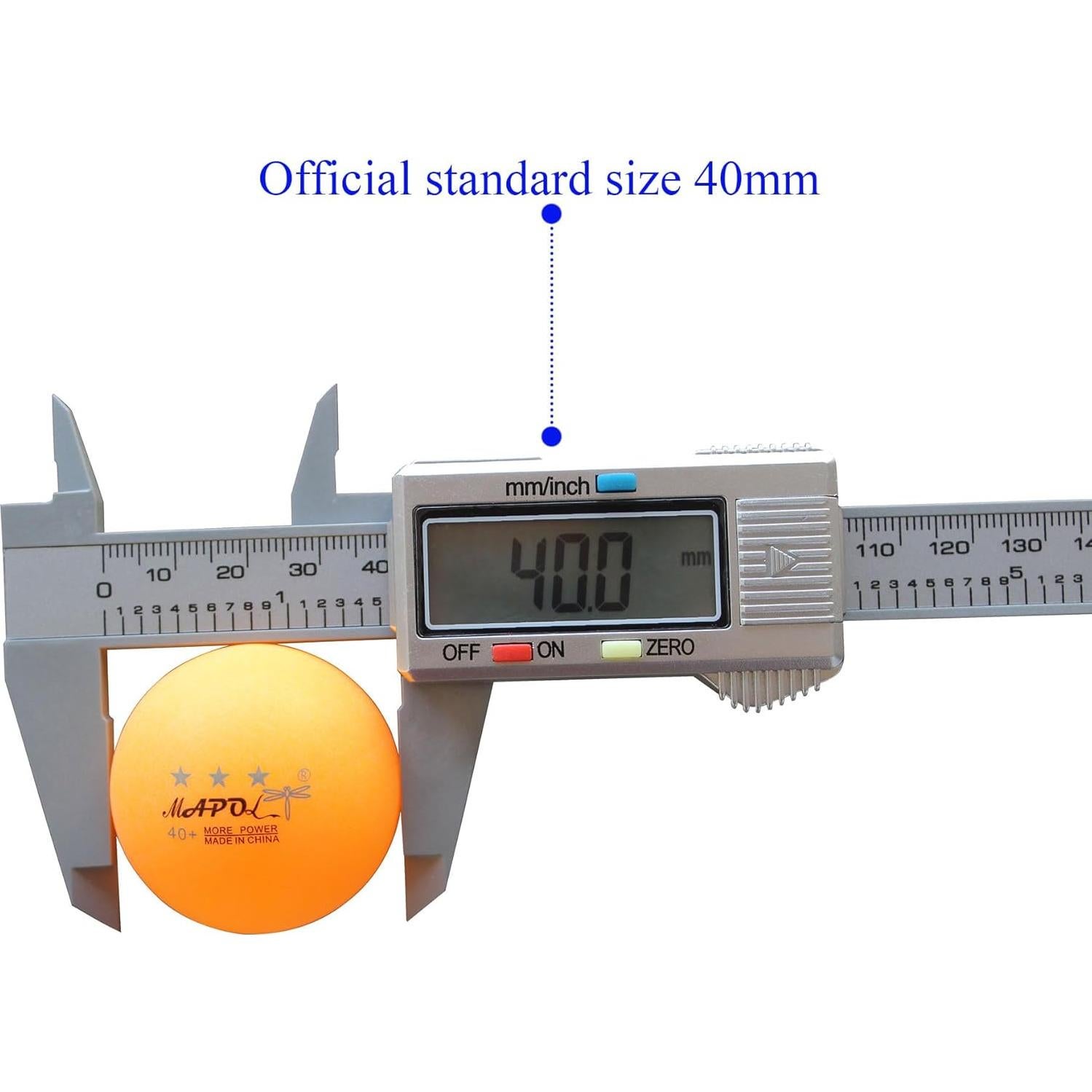 Pelotas de Tenis de Mesa MAPOL 200 Naranjas 3 Estrellas