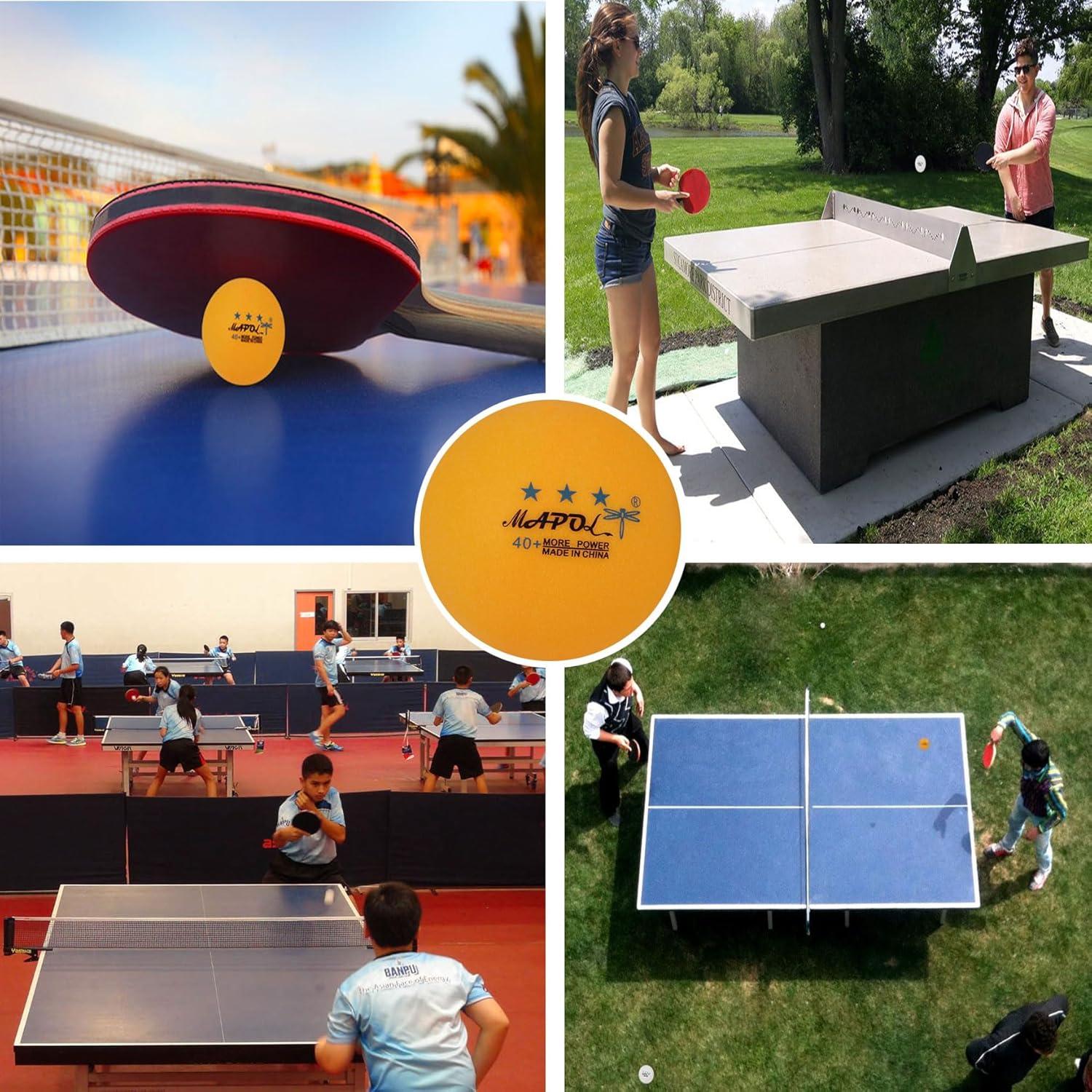 Pelotas de Tenis de Mesa MAPOL 200 Naranjas 3 Estrellas