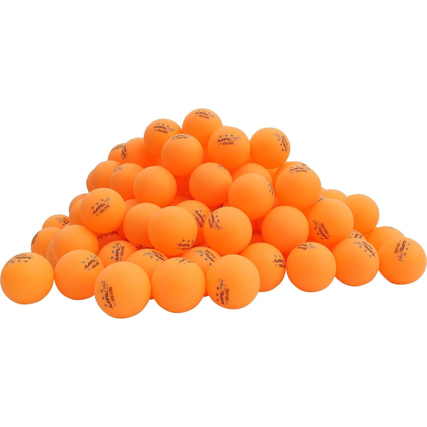 Pelotas de Tenis de Mesa MAPOL 200 Naranjas 3 Estrellas