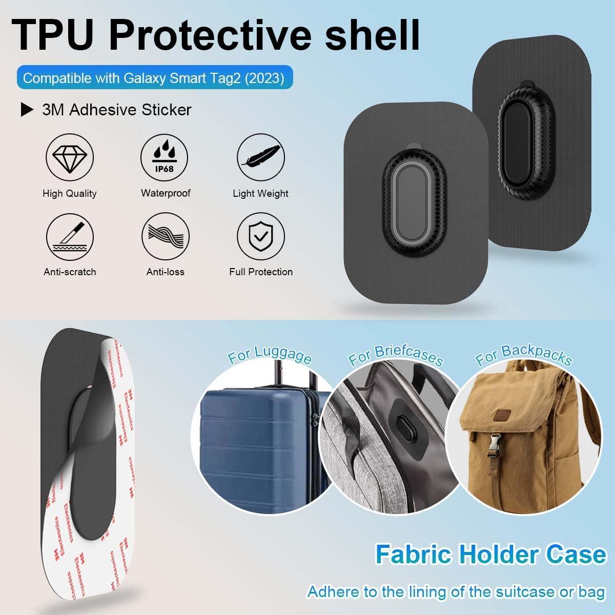 Funda Adhesiva para Samsung Galaxy SmartTag2 QINZAC - 2 Piezas