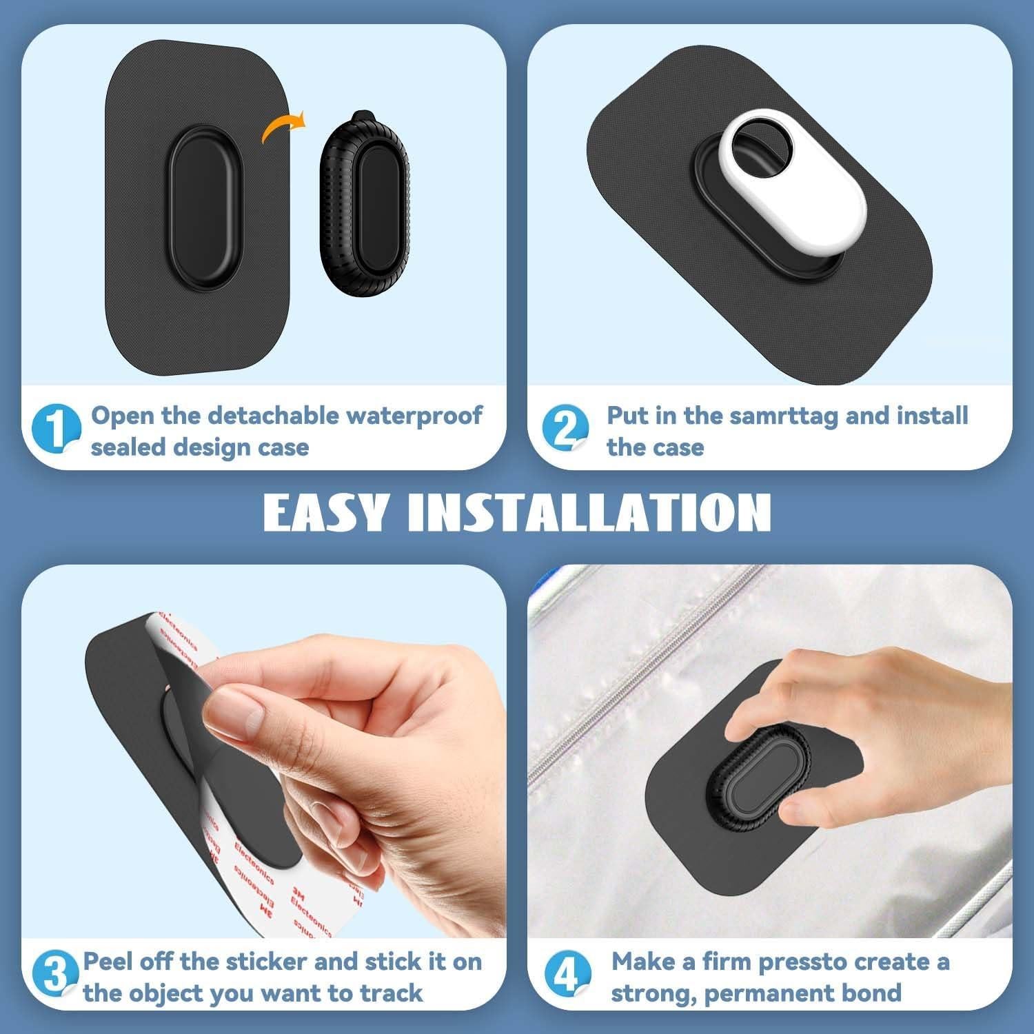 Funda Adhesiva para Samsung Galaxy SmartTag2 QINZAC - 2 Piezas