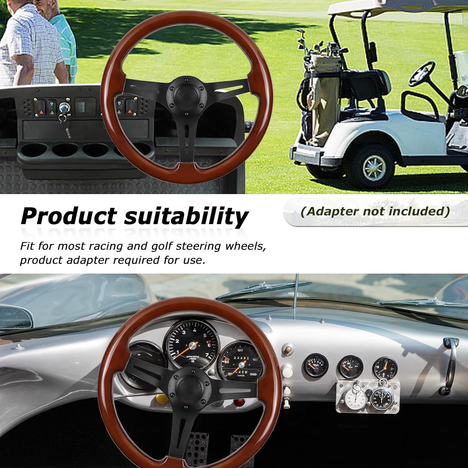 Volante de Madera VOONKE VKRC-06MBK 35.1cm Universal