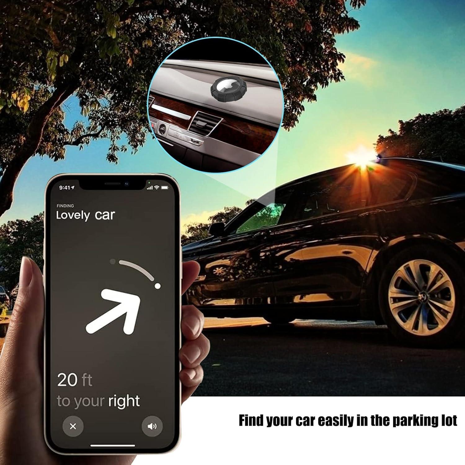 Funda Adhesiva para AirTag 4 Pack Apple - 2 Negros + 2 Grises