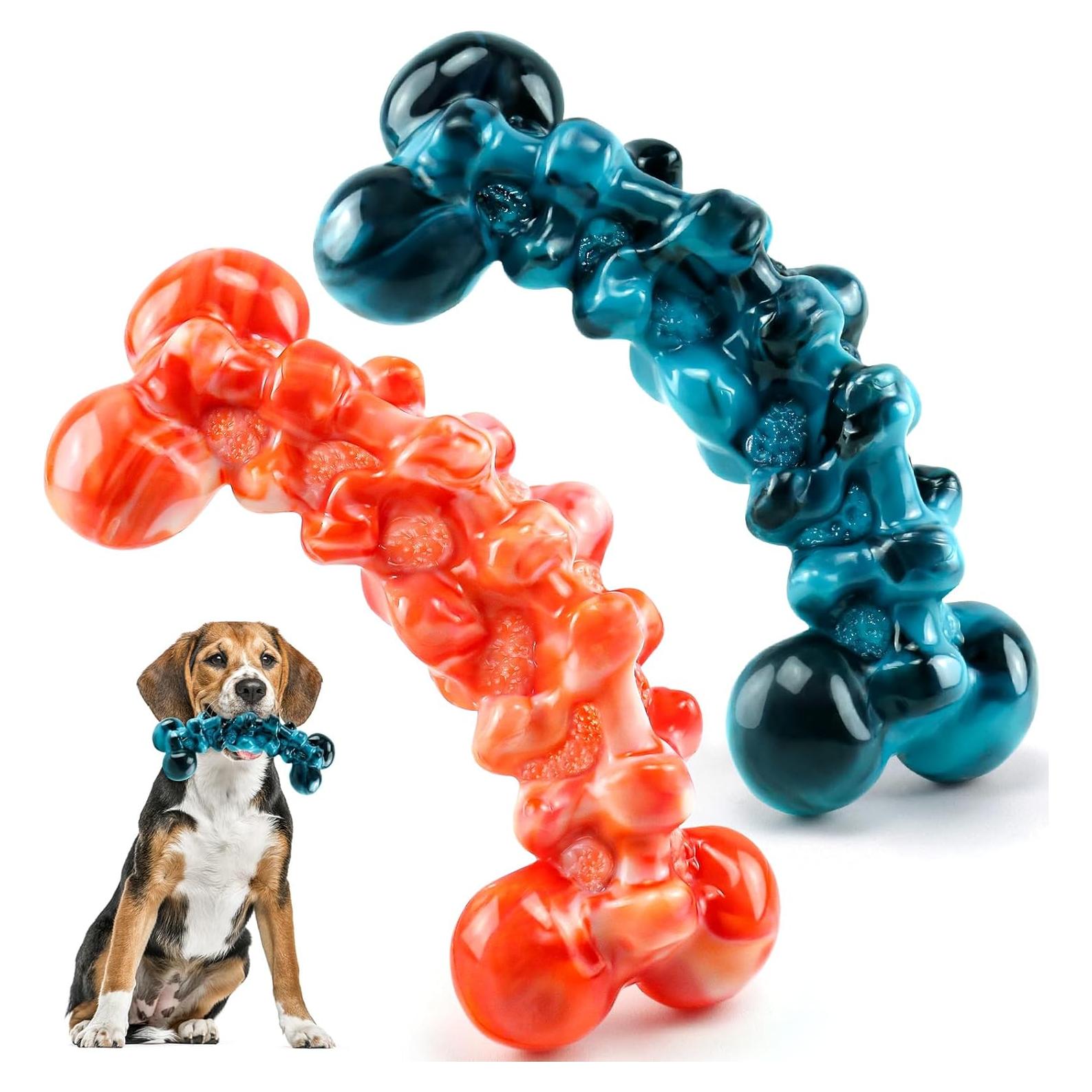 Paquete de 2 Juguetes Indestructibles para Perros WOWBALA