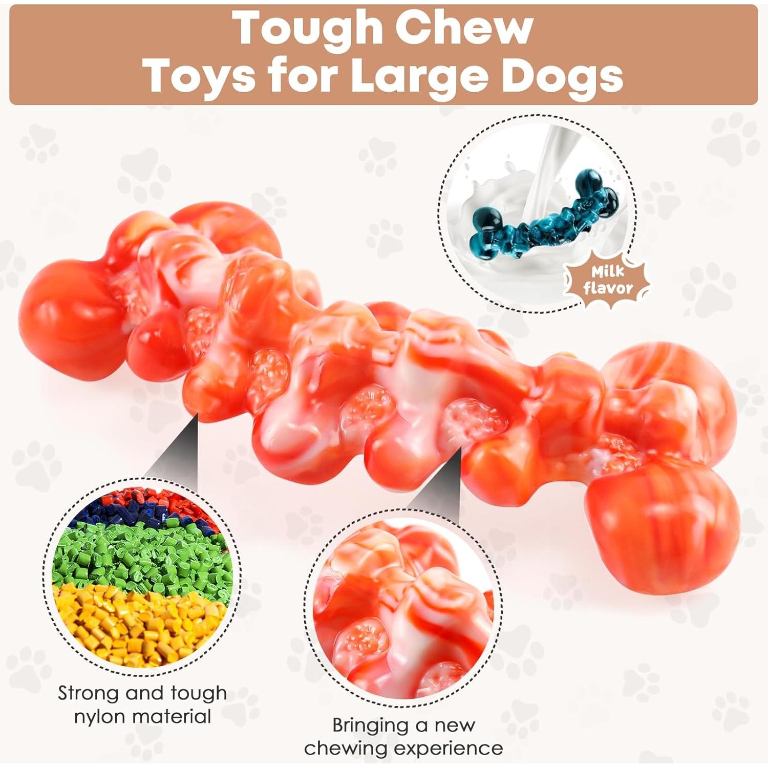 Paquete de 2 Juguetes Indestructibles para Perros WOWBALA